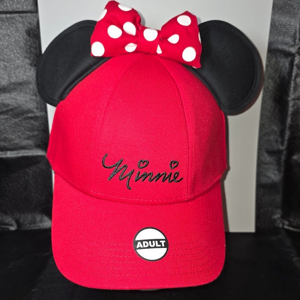 Red Minnie Mouse Ears Hat